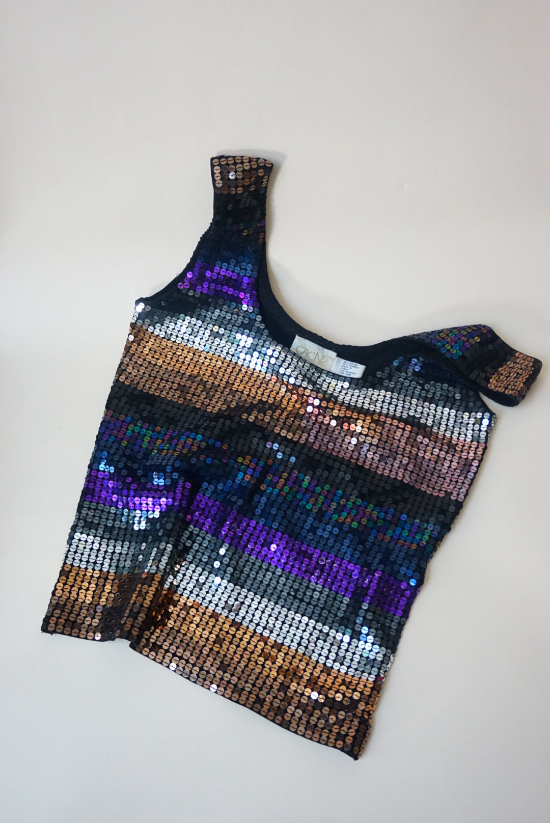 Cache 90's Vintage Sequin Kit Blouse - Size Large