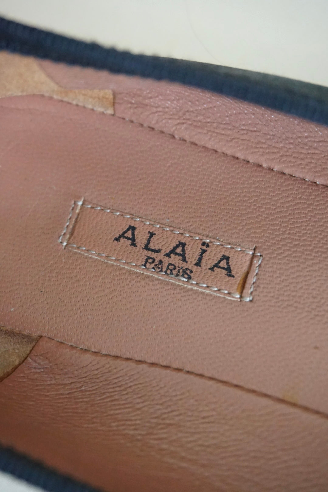 Alaia Black Satin Glamour Ballet Flats With Bow - Size 39.5