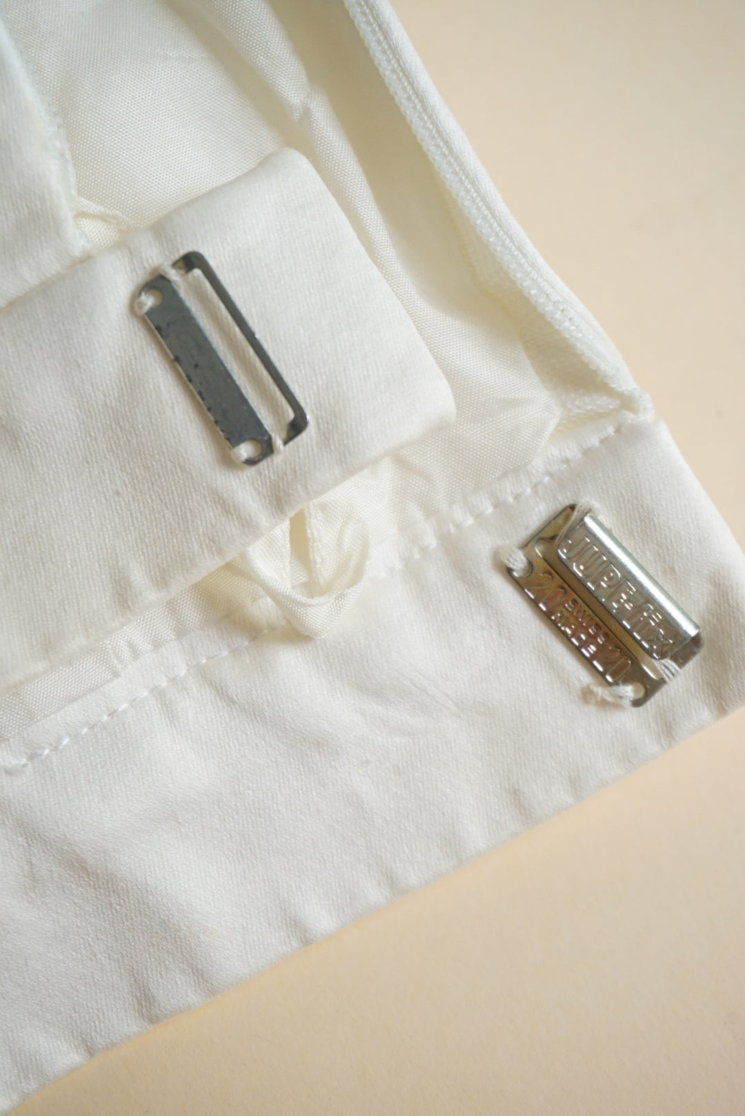 Vintage Yves Saint Laurent Rive Gauche White Pencil Pocket Skirt - Size 38