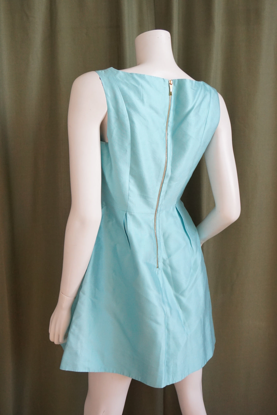 Kate Spade Sky Blue Sleeveless Silk Cocktail Dress - Size 6