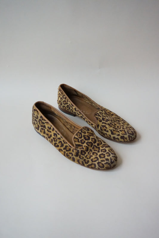 "Stubbs & Wootton" Jaguar Needlepoint Loafers