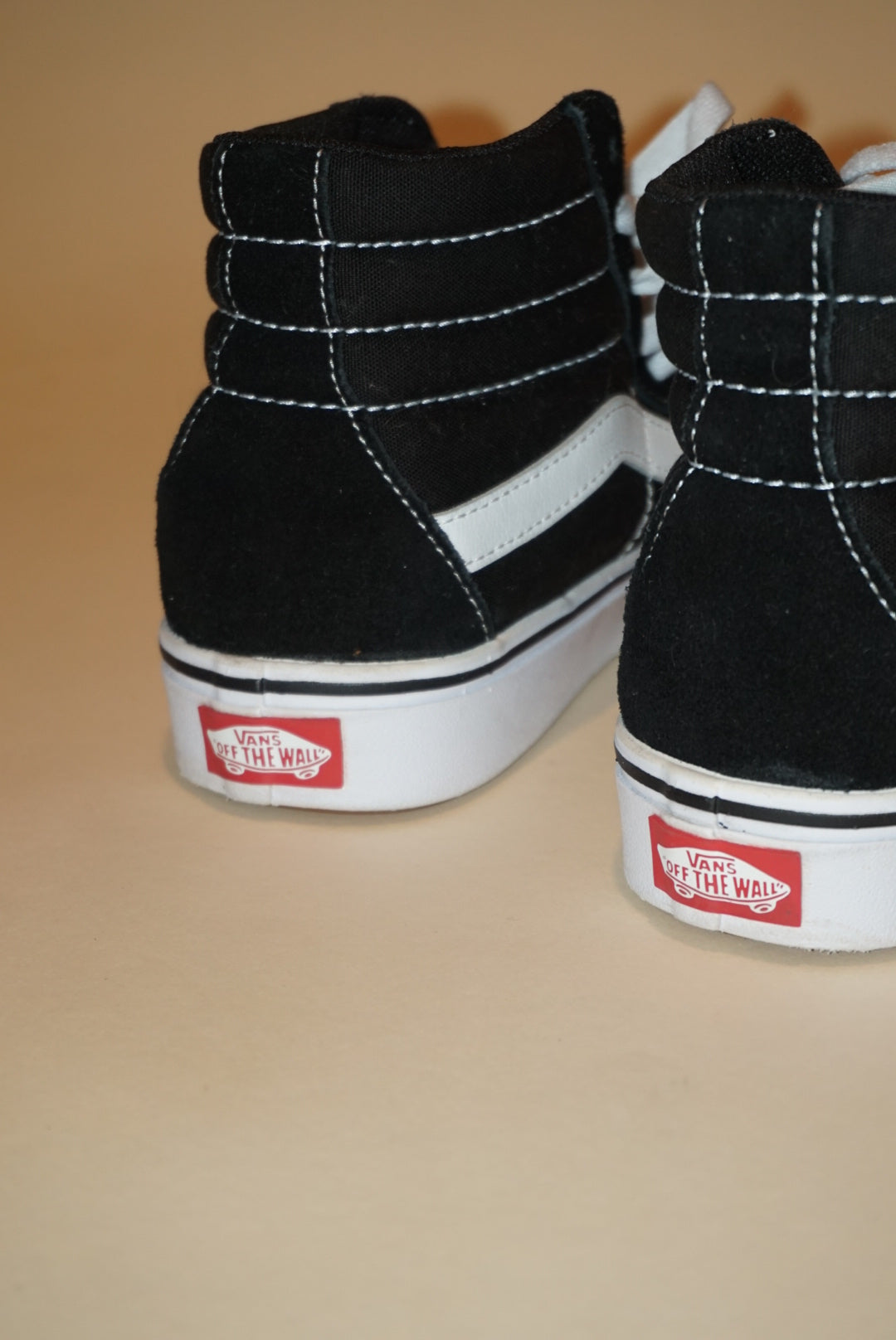 "Van's" Black/White "Sk8-Hi" Sneakers - Size 7.5