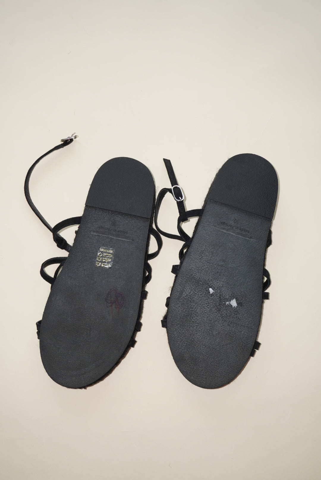 Brochu Walker Black Dawson Espadrille Sandals - Size 10