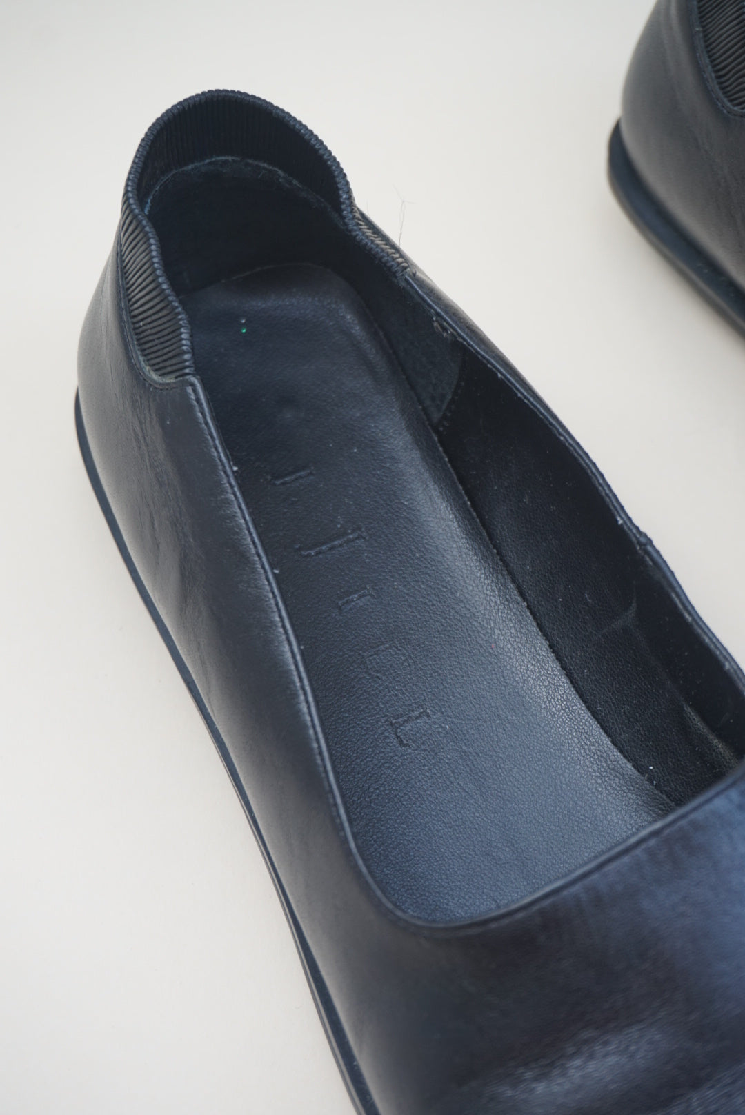 "J. Jill" Vintage 90's Leather Square Toe Loafers - Size 8