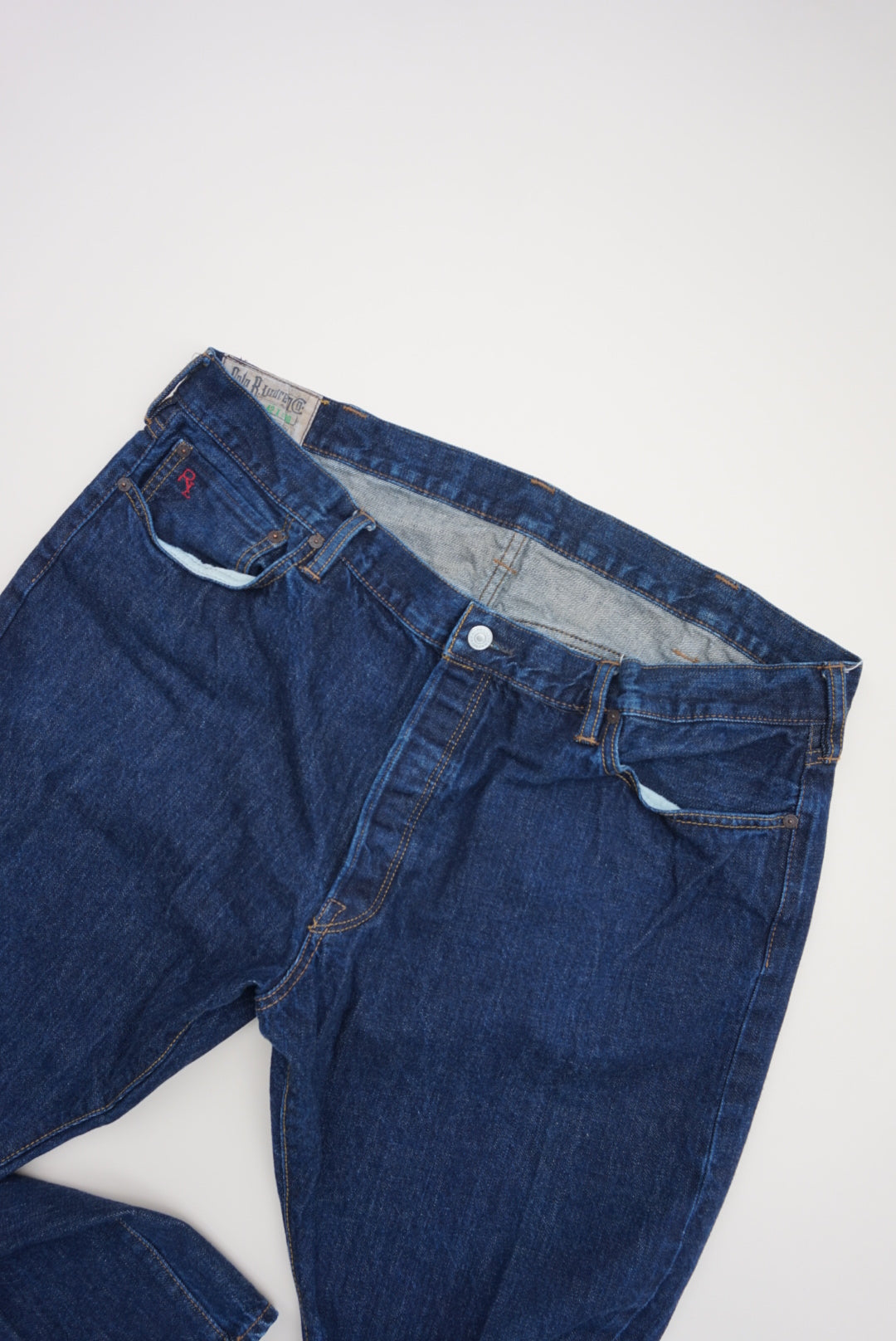 "Polo Ralph Lauren" Slim Straight Button Fly Selvedge Jeans (Mens) - 42 x 30