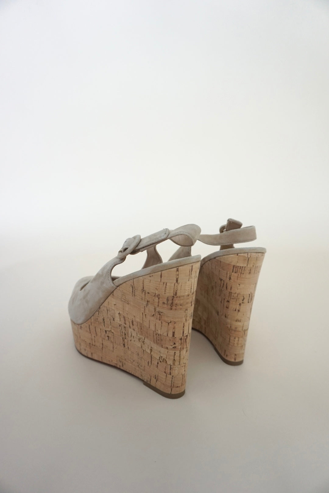 “Veronica Beard” Suede Peep Toe Slingback “Dali” NWOT Wedges - Size 8