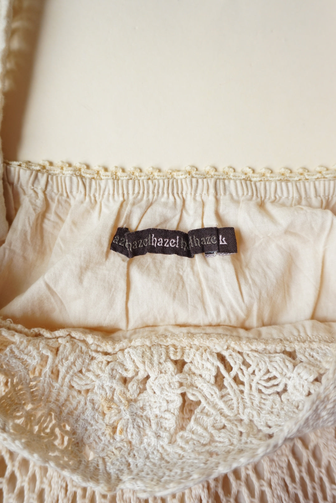 Hazel Anthropologie Y2K Lace Boho Gauzy Baby Doll Dress - Size Large