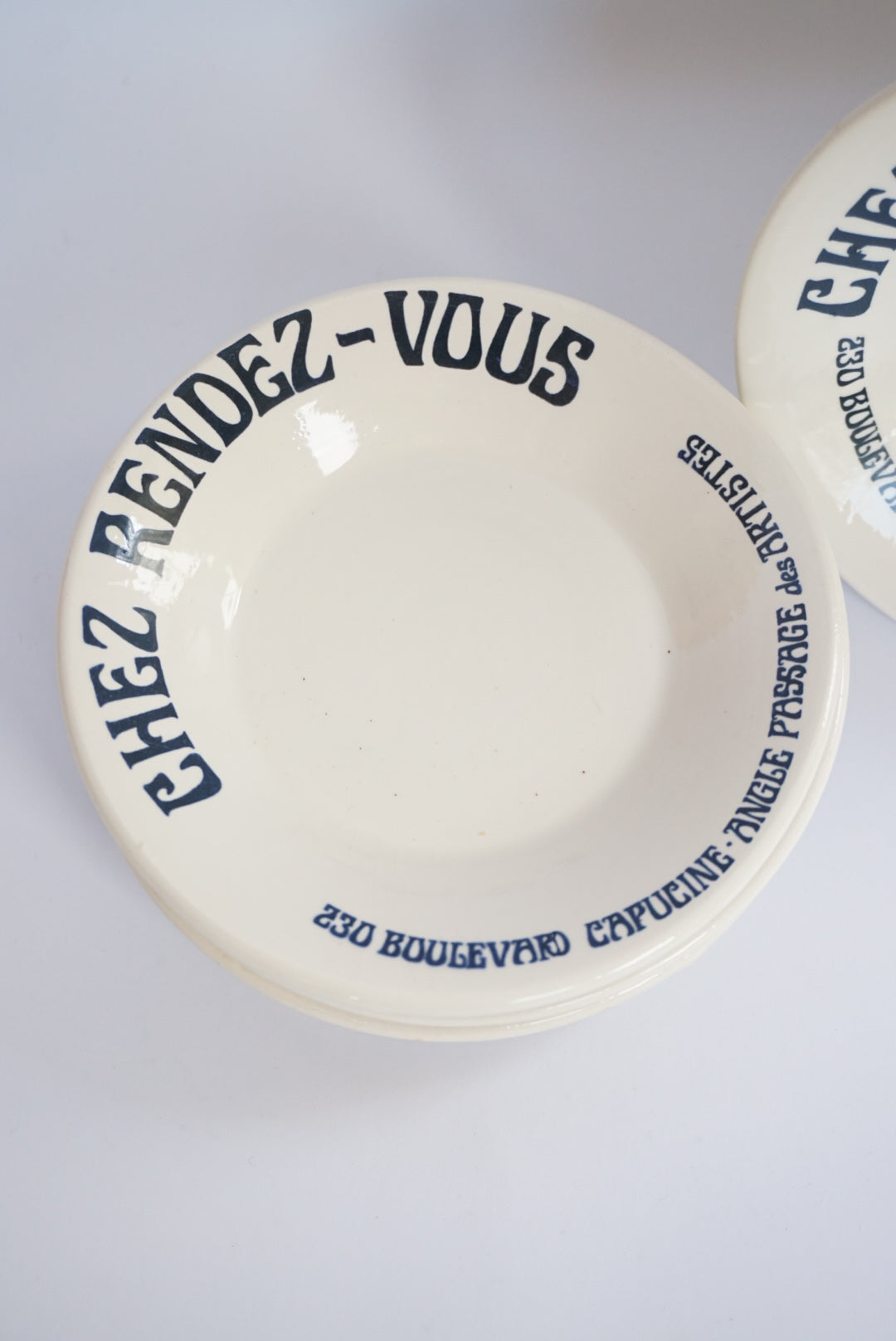 Vtg Howard Kaplan Sigma Chez Rendez - Vous Small Saucer Dish - Set of 4
