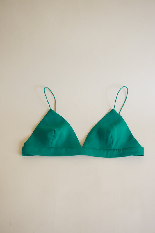 Meshki Cynthia Triangle Green Bralette NWT - Size XL