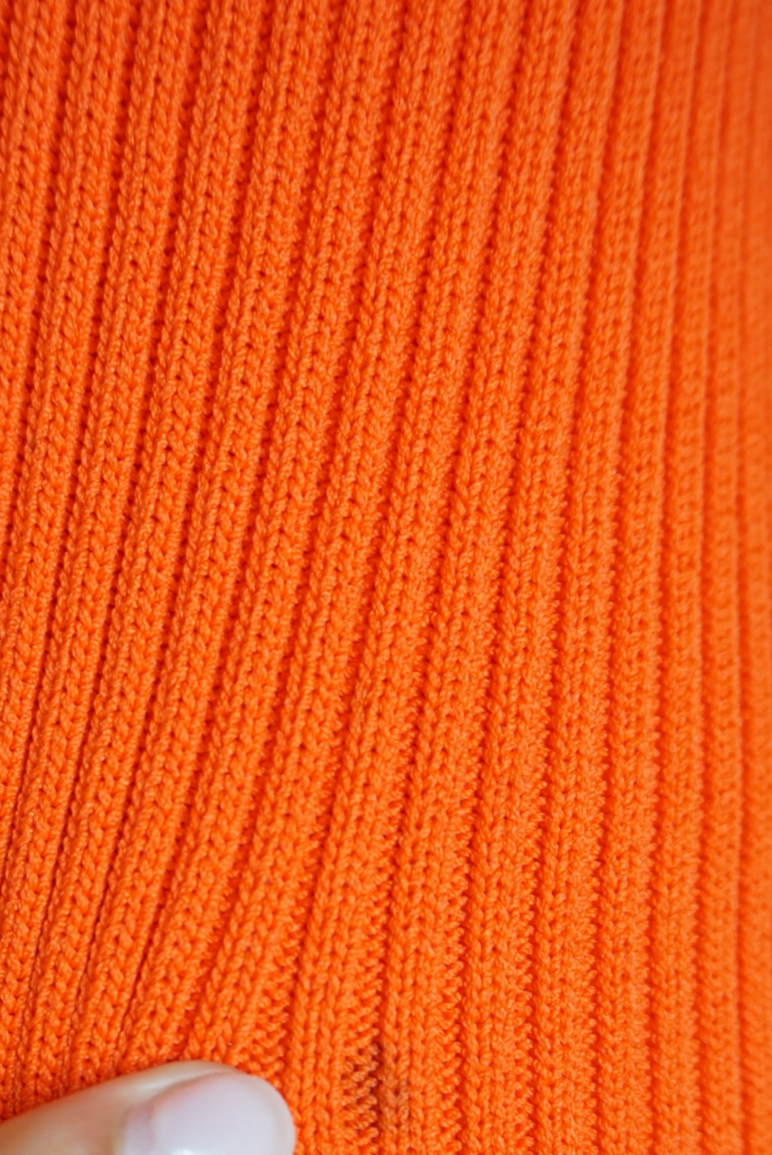 Michael Kors Orange Ribbed Cross Back Strap Dress - Size Small