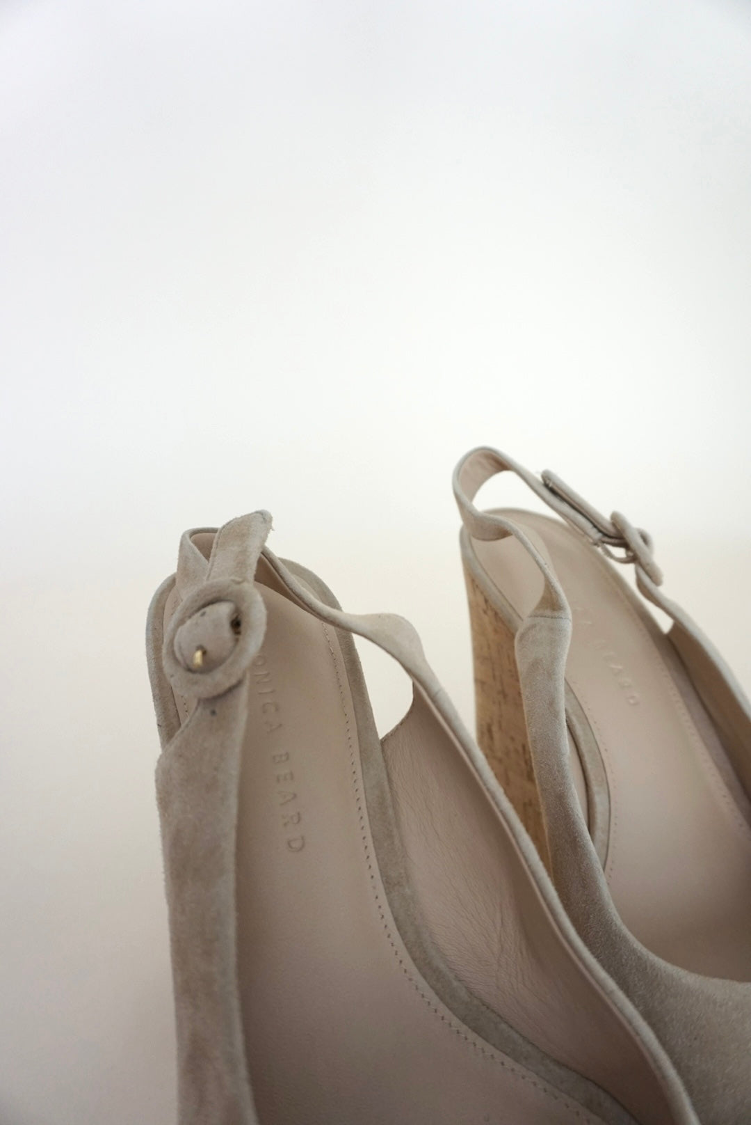 “Veronica Beard” Suede Peep Toe Slingback “Dali” NWOT Wedges - Size 8
