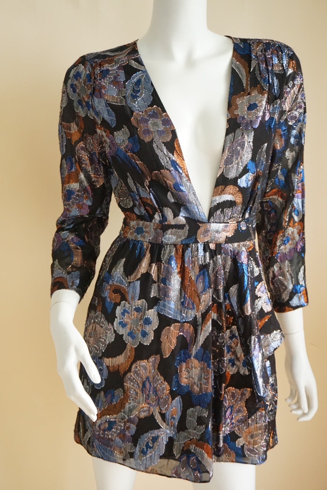 Ramy Brook Metallic Lurex Jacquard Shaina Dress NWT - Size 0