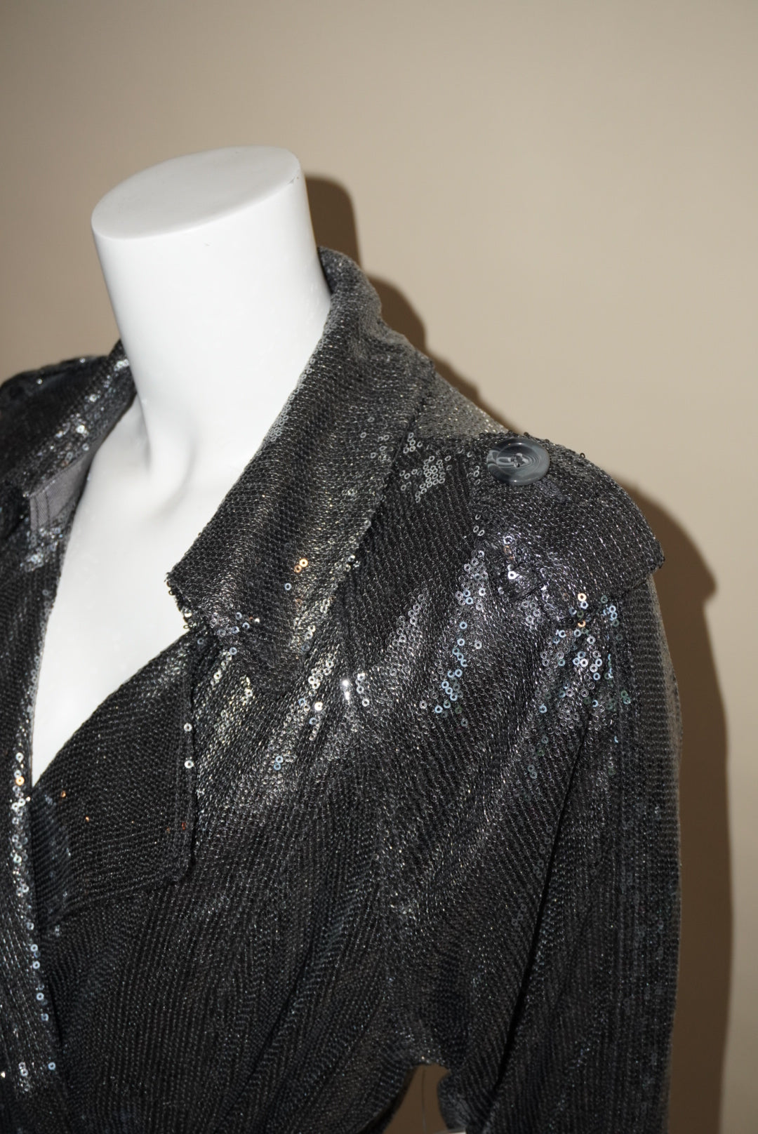 INC Grey Sequin Blazer Belted Dress NWT - Size XL