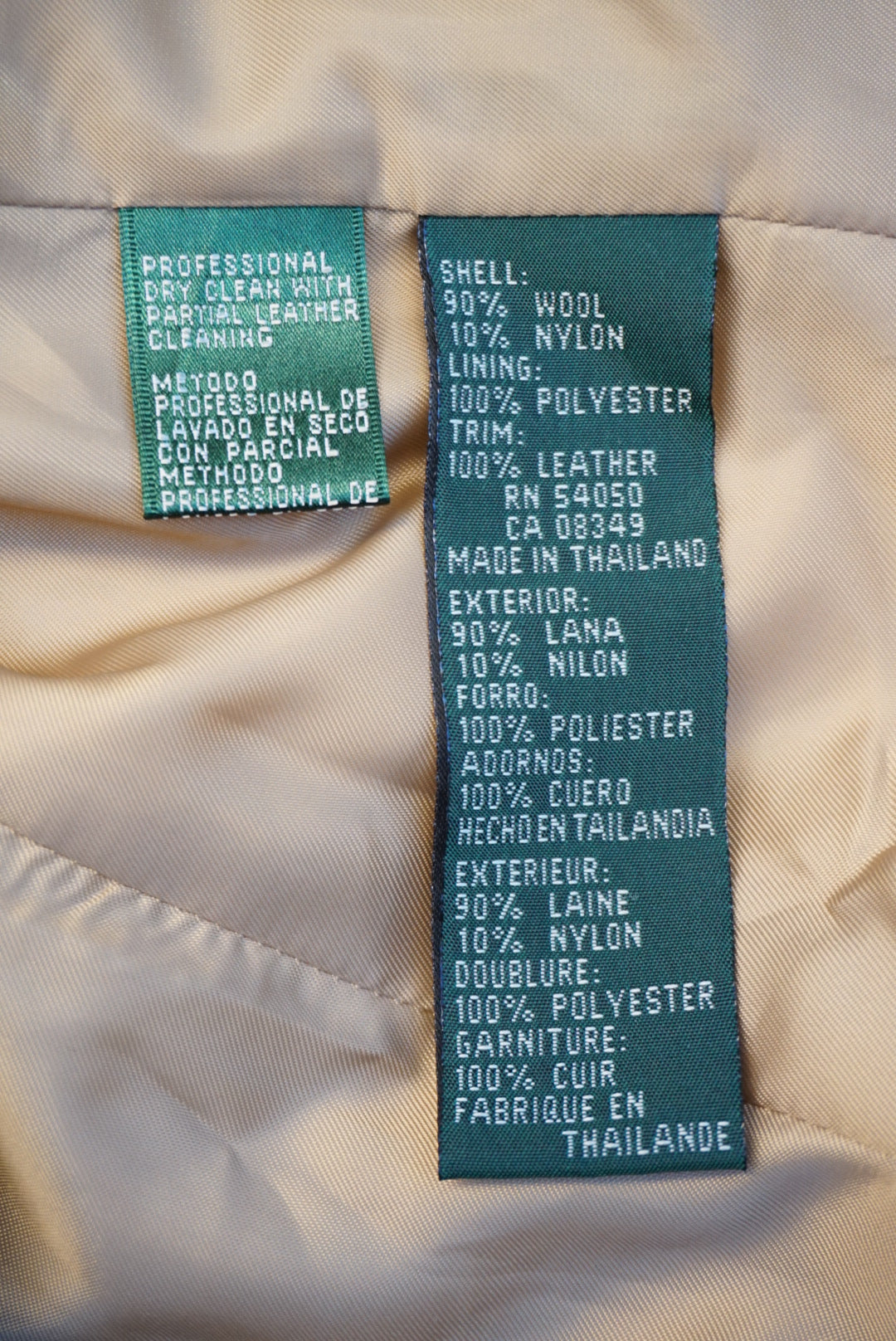 "Lauren Ralph Lauren" VTG Wool Tweed Equestrian Horse 3 Buttons Blazer - Size 4