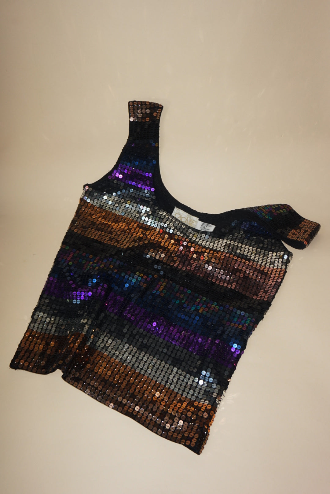 Cache 90's Vintage Sequin Kit Blouse - Size Large