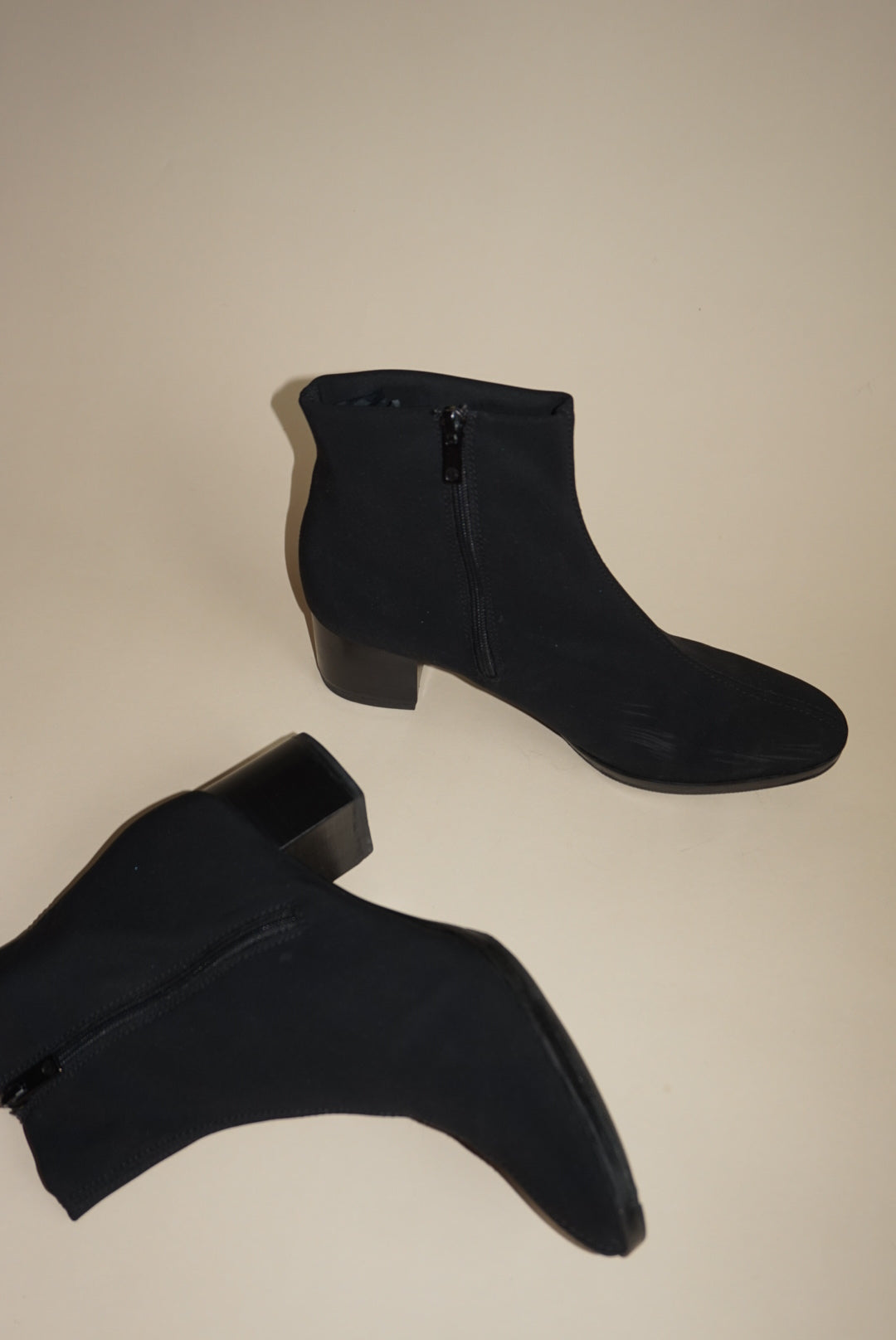 Peter Kaiser Neoprene Black Ankle Booties - Size 5.5