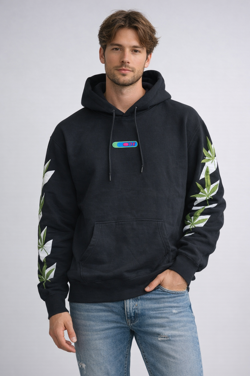 "Off-White" Weed Arrows Spring/Summer 2022 Hoodie - Size XS