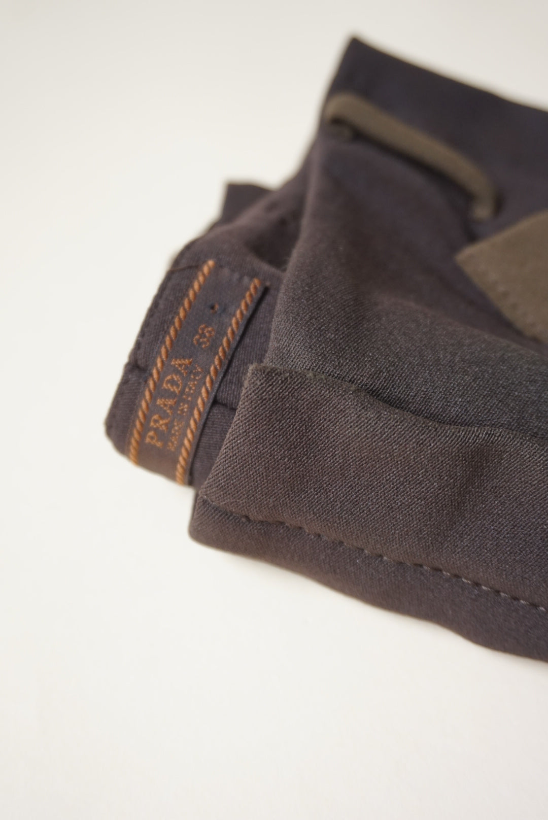 Prada Brown / Green Stretch Pocket Trousers - Size IT 38