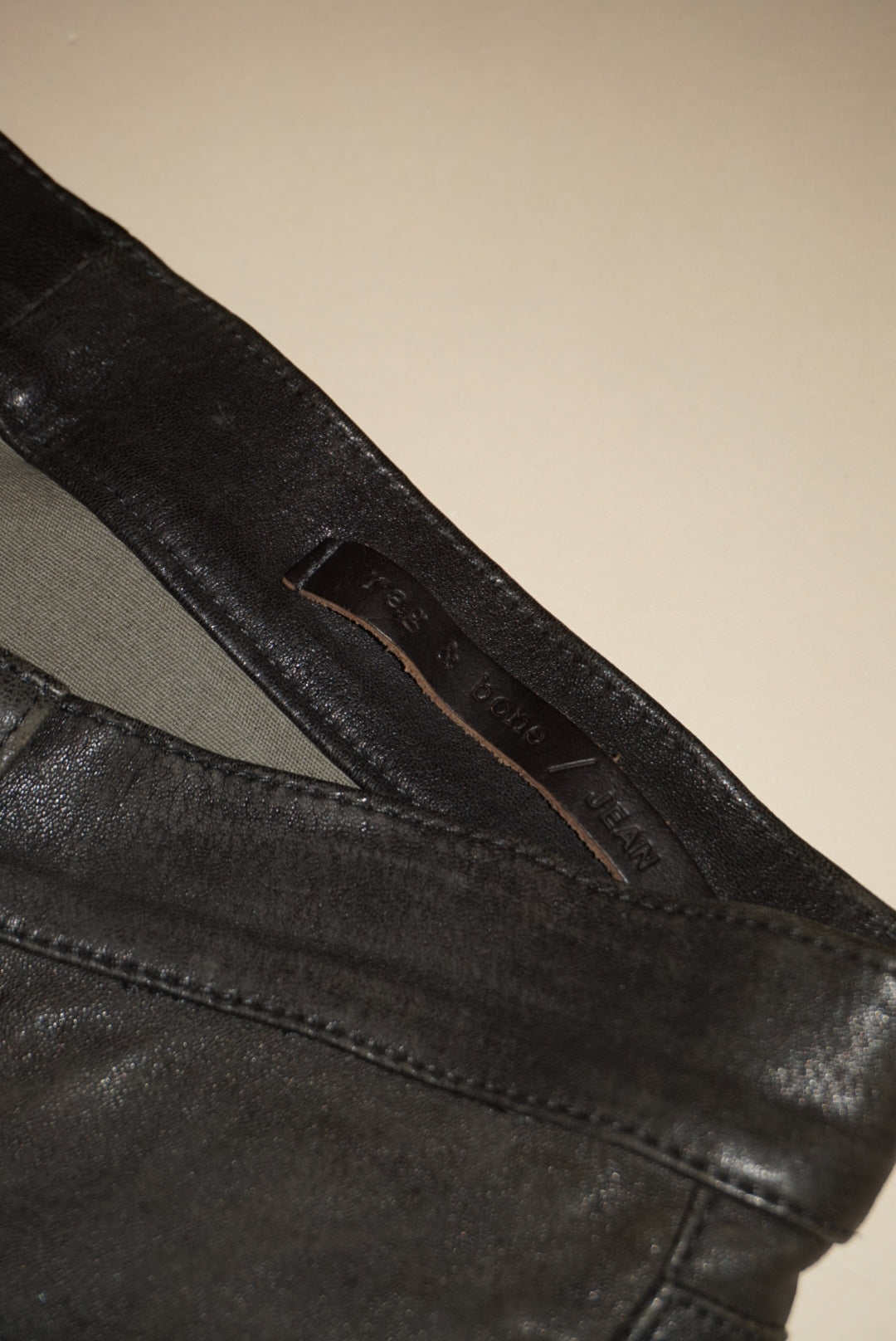 “Rag & Bone” Lambskin Leather Pants - Size 26