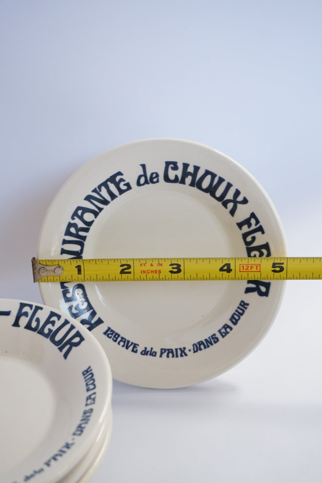 Vtg Howard Kaplan Sigma Restaurant de Choux Fleur Small Saucer Dish - Set of 4