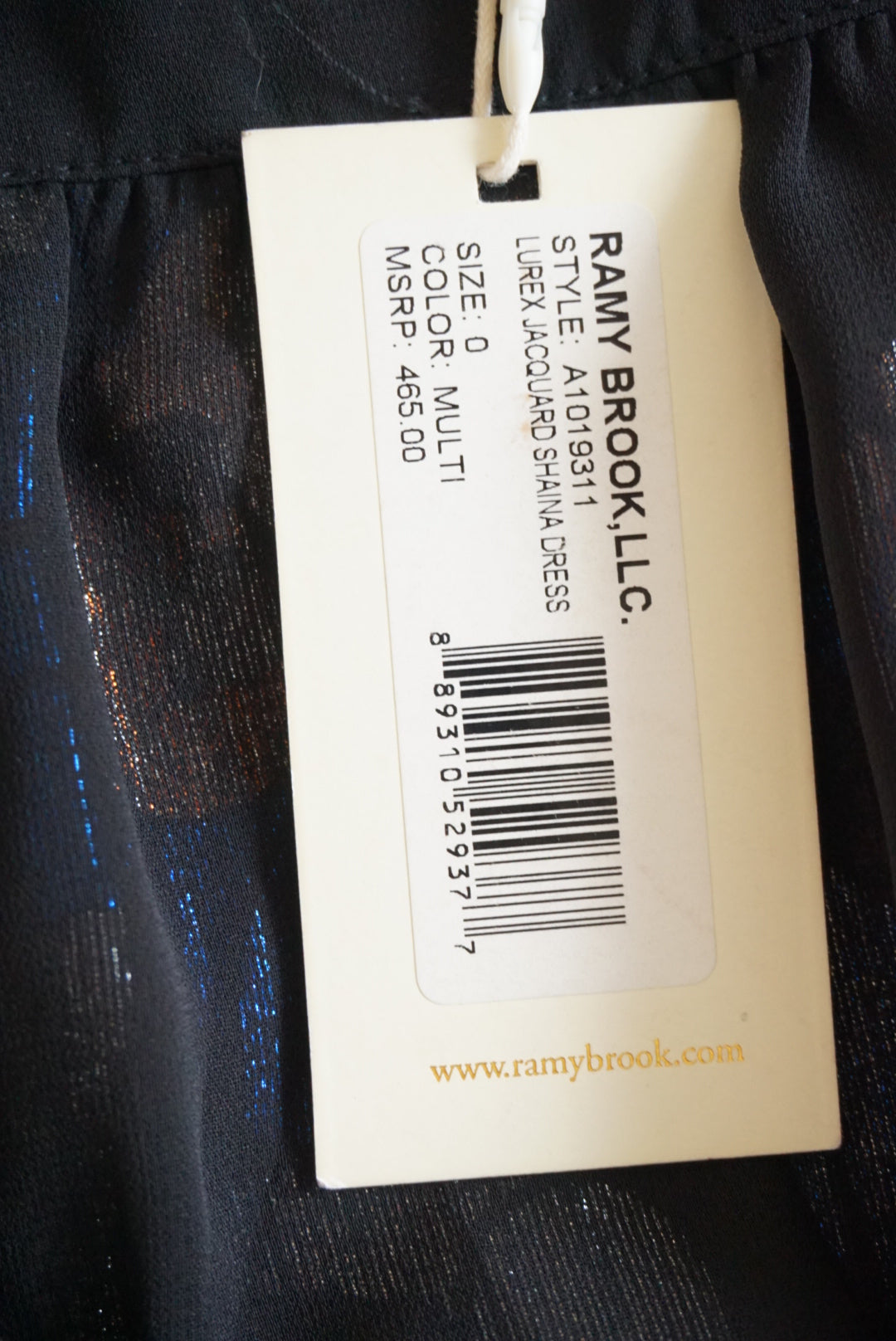 Ramy Brook Metallic Lurex Jacquard Shaina Dress NWT - Size 0