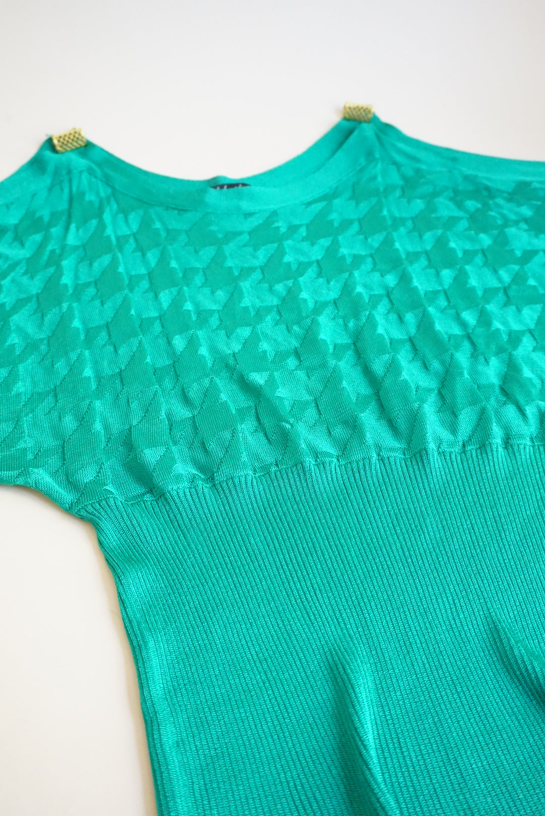Vintage Baby Phat Teal Knit Dolman Sleeve Blouse - Size 1X