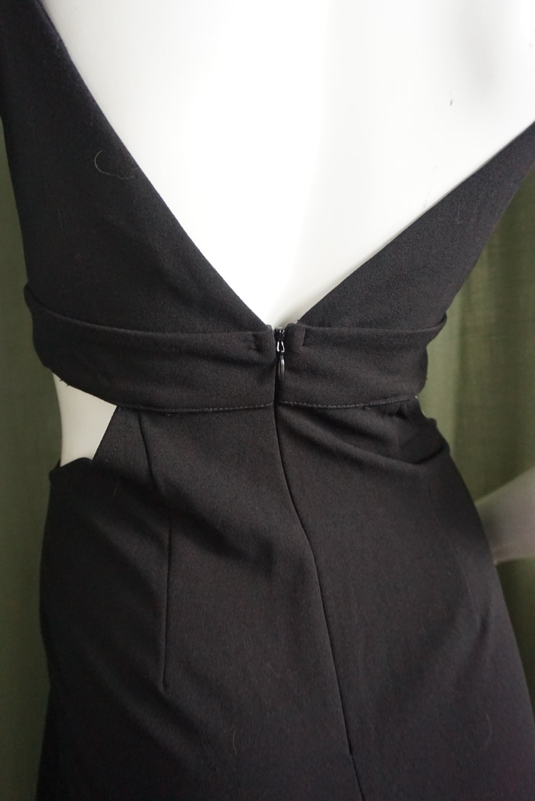Aqua Black Cutout Black Jumpsuit - Size XS