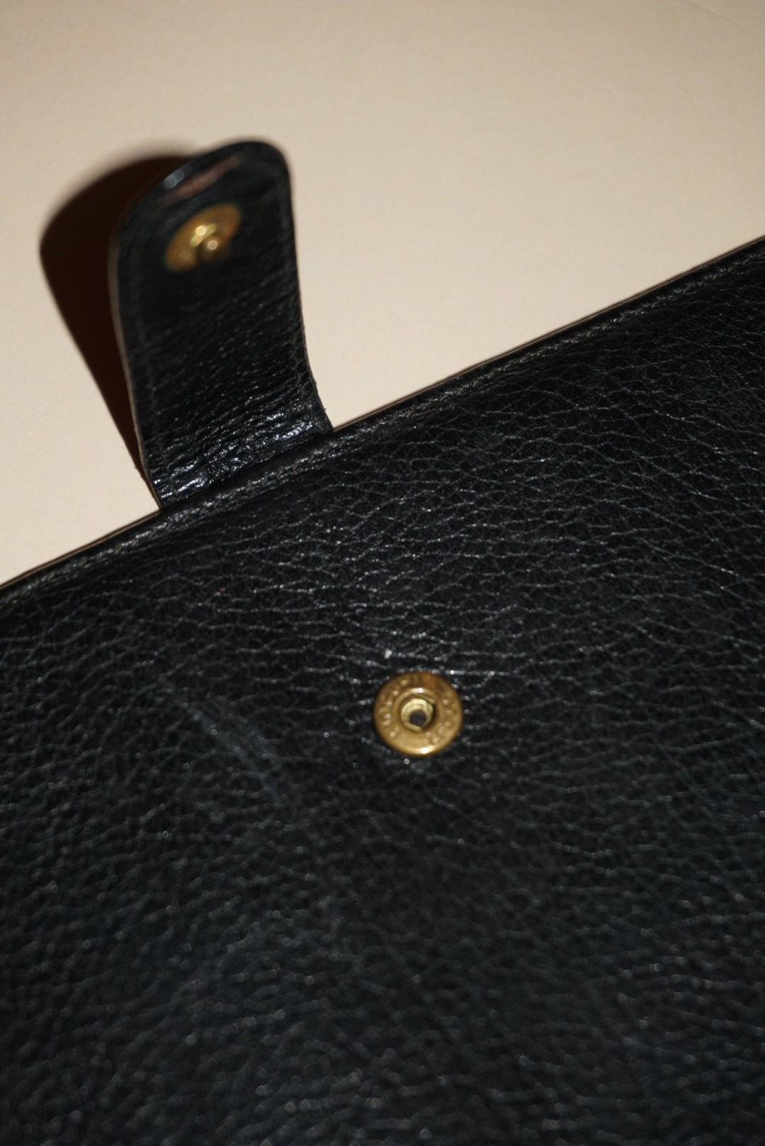 Vintage Bloomingdales Black Leather Passport Cover