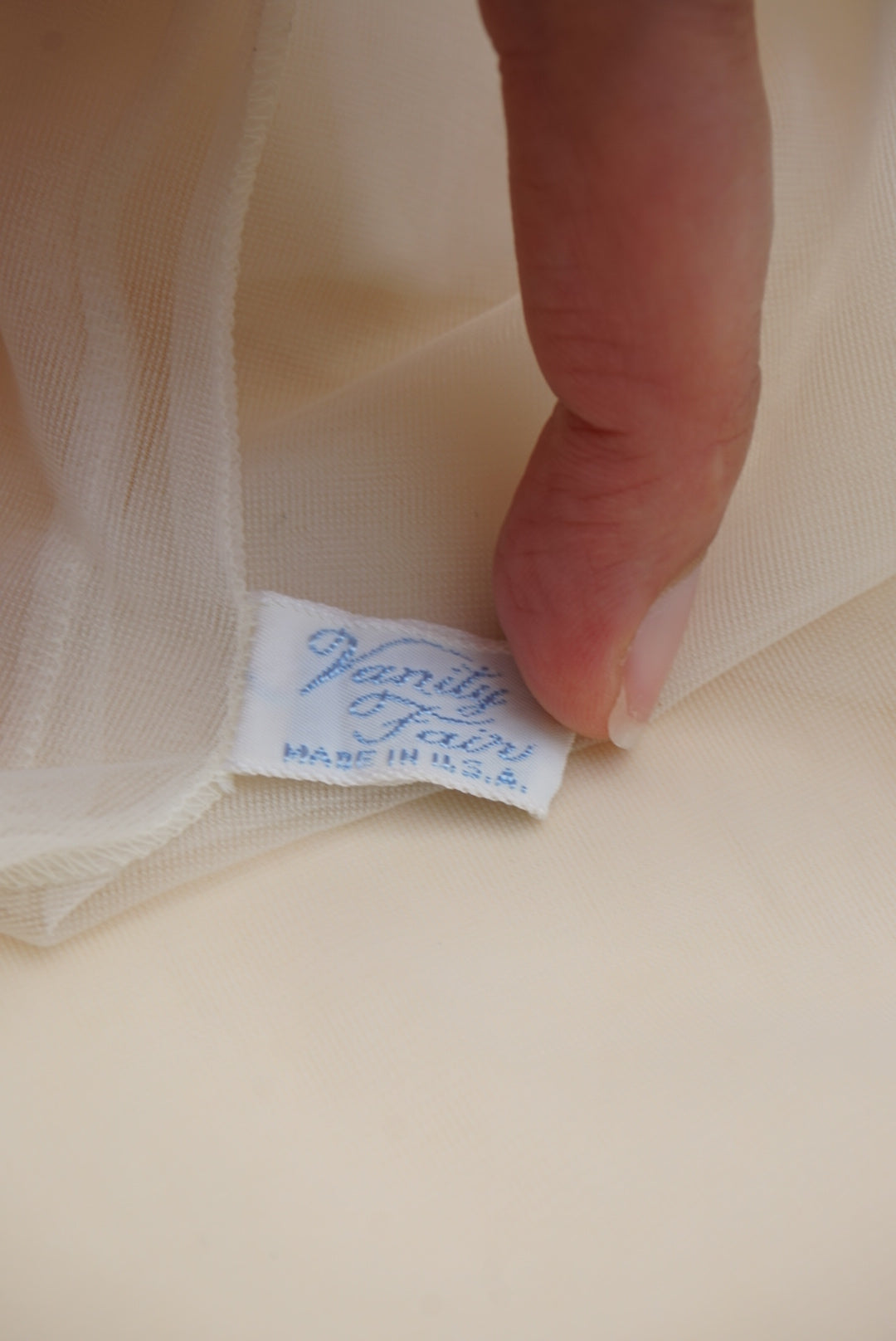 VTG 50's Vanity Fair Babydoll Peignoir Nightgown Sheer Lace Nylon  - Size 32