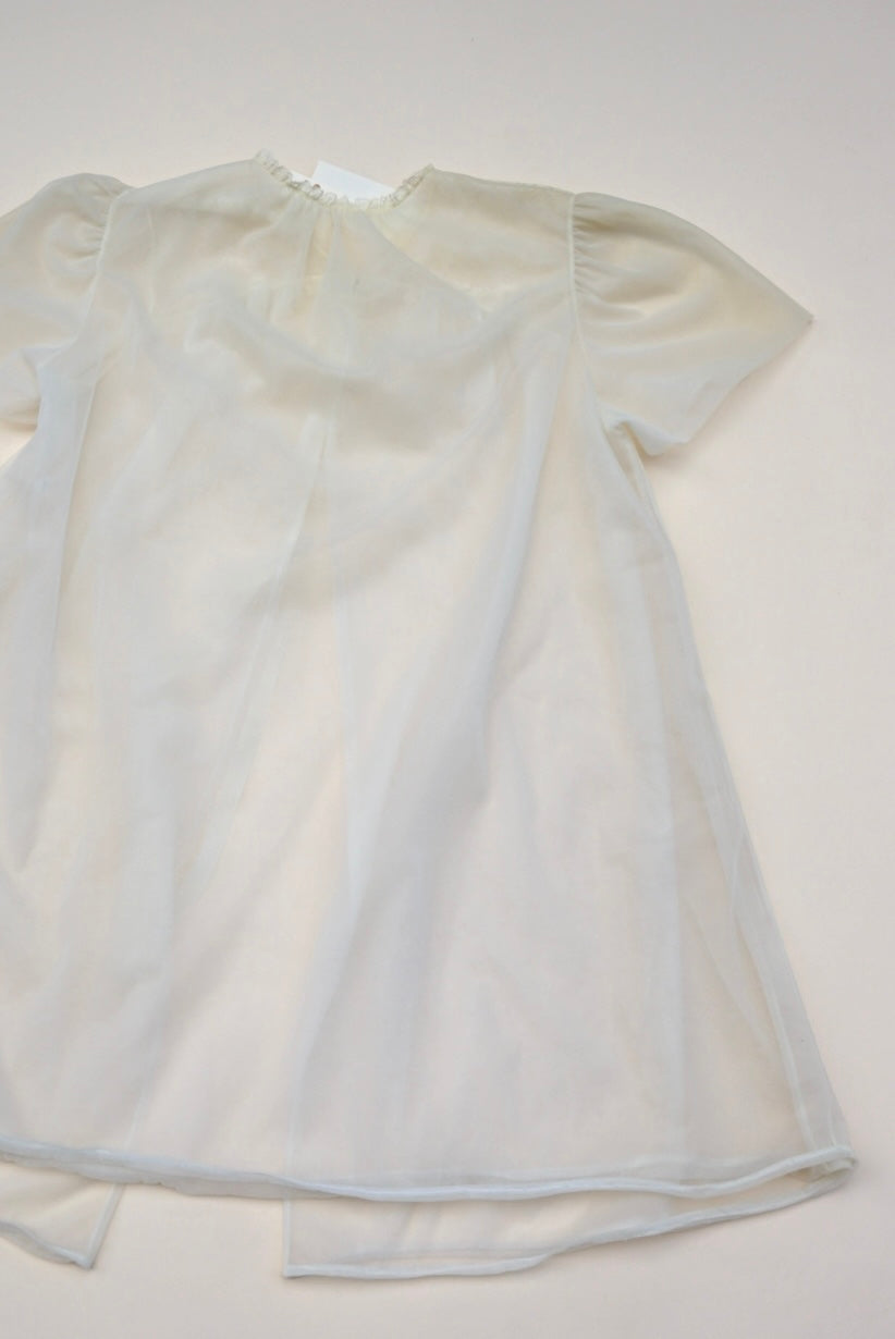 VTG 50's Vanity Fair Babydoll Peignoir Nightgown Sheer Lace Nylon  - Size 32