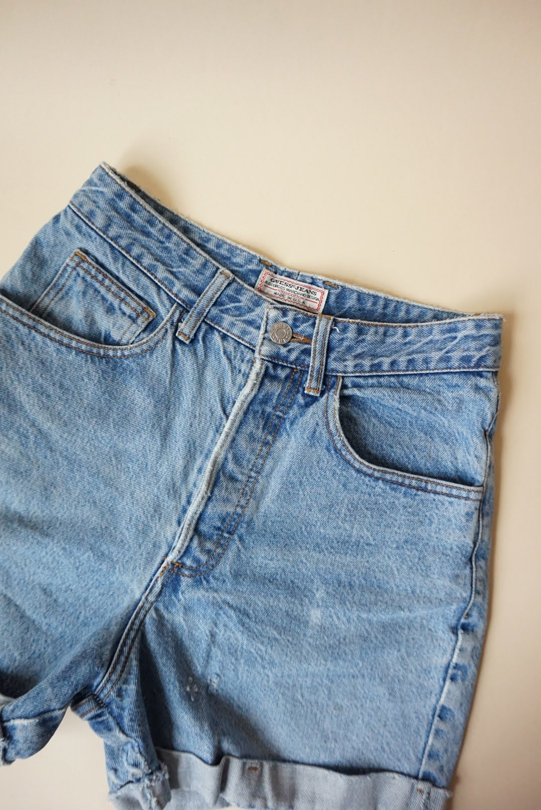 Guess Vintage Shorts Butterfly Closure Made in USA - Size 29