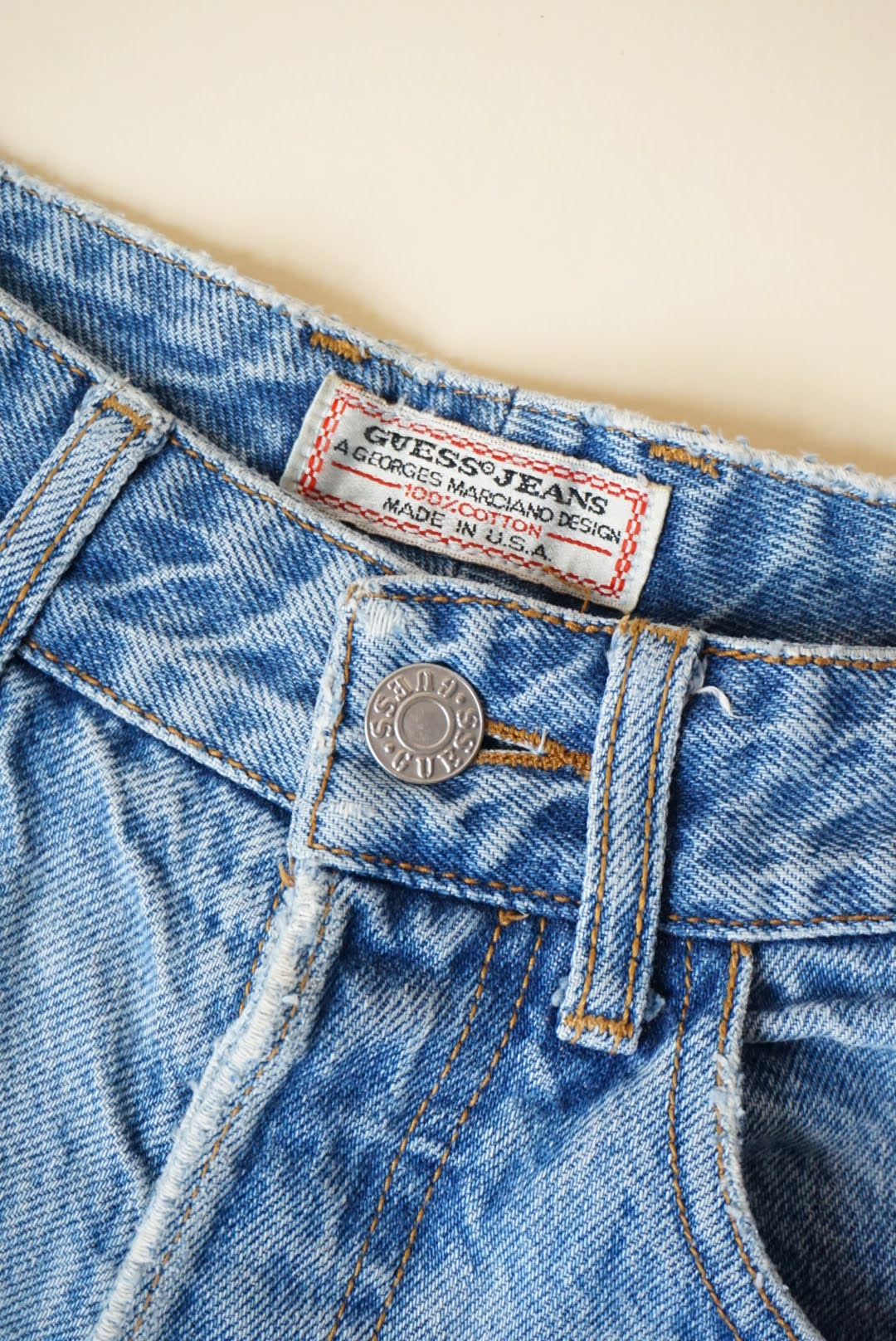 Guess Vintage Shorts Butterfly Closure Made in USA - Size 29