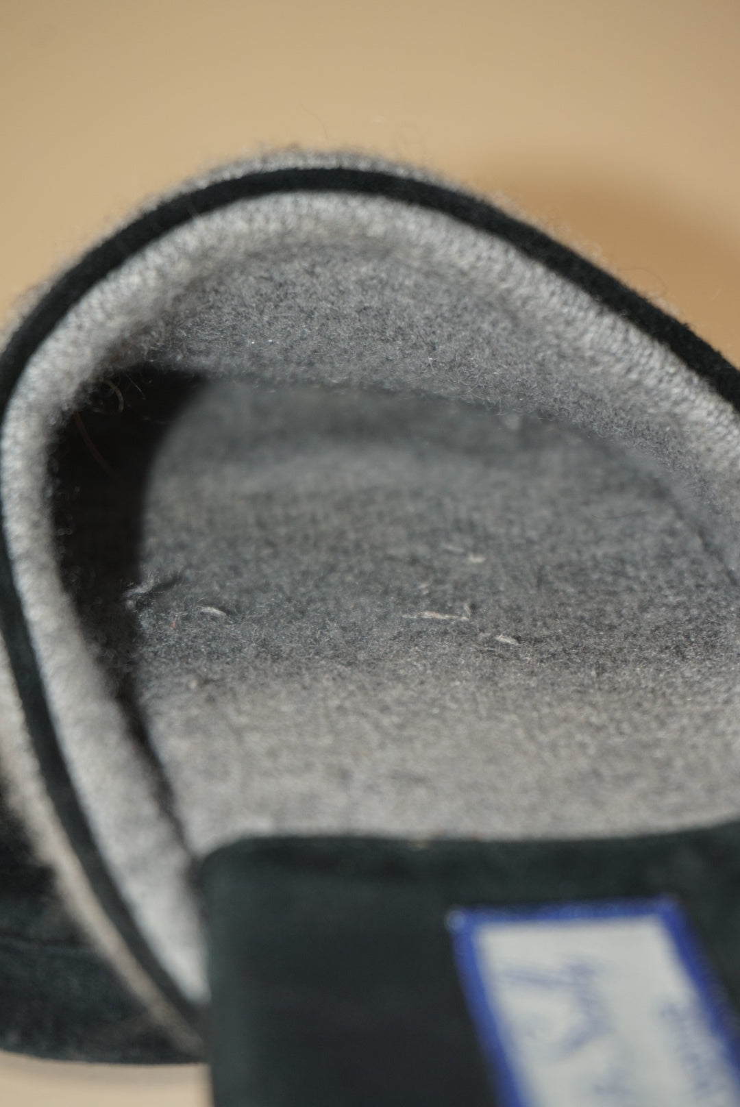 "Scully & Scully" AX417 Grey Italian Cashmere Men's Slippers - Size 11-12