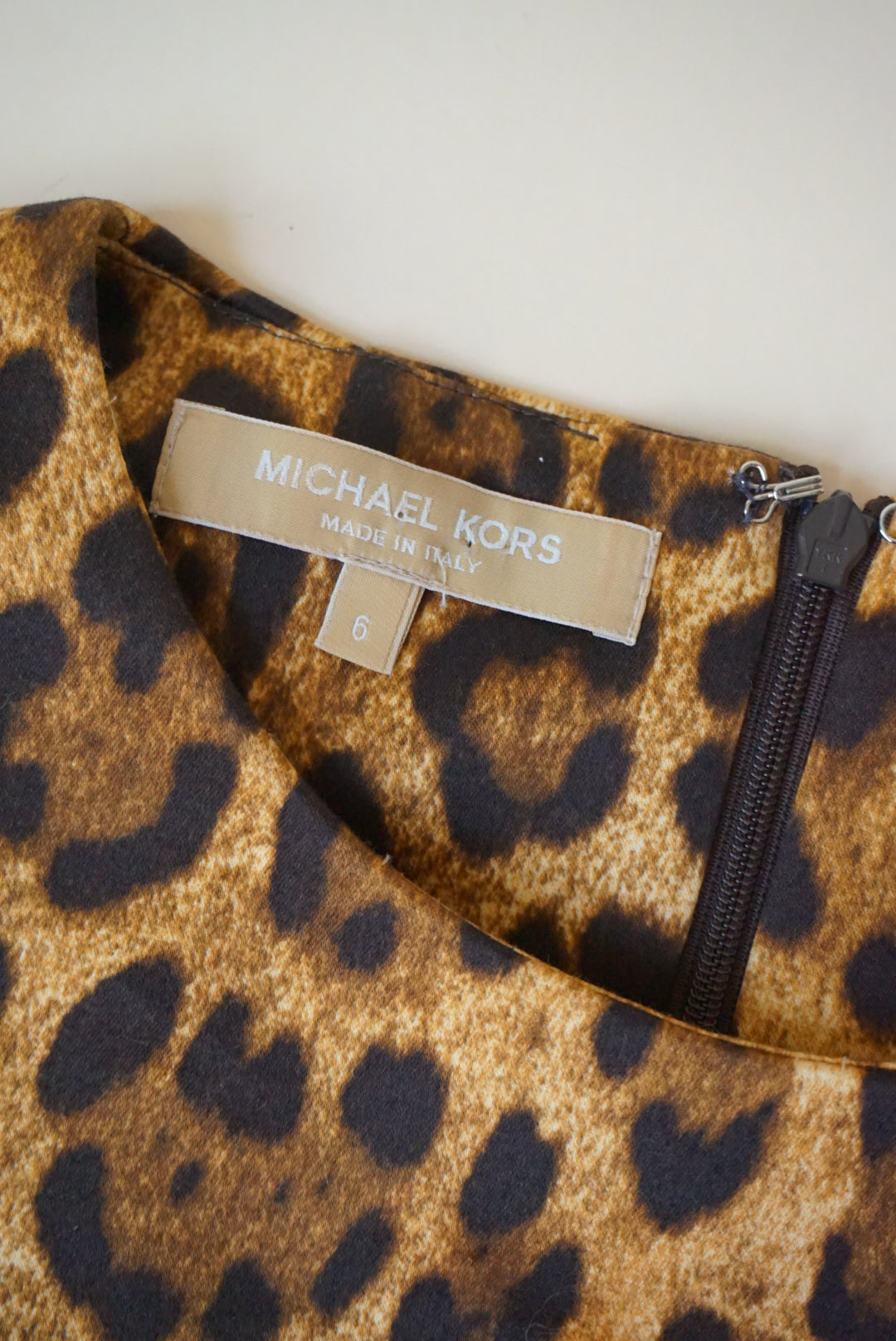 Michael Kors Collection Made in Italy Leopard Cheetah Print Blouse - Size 6