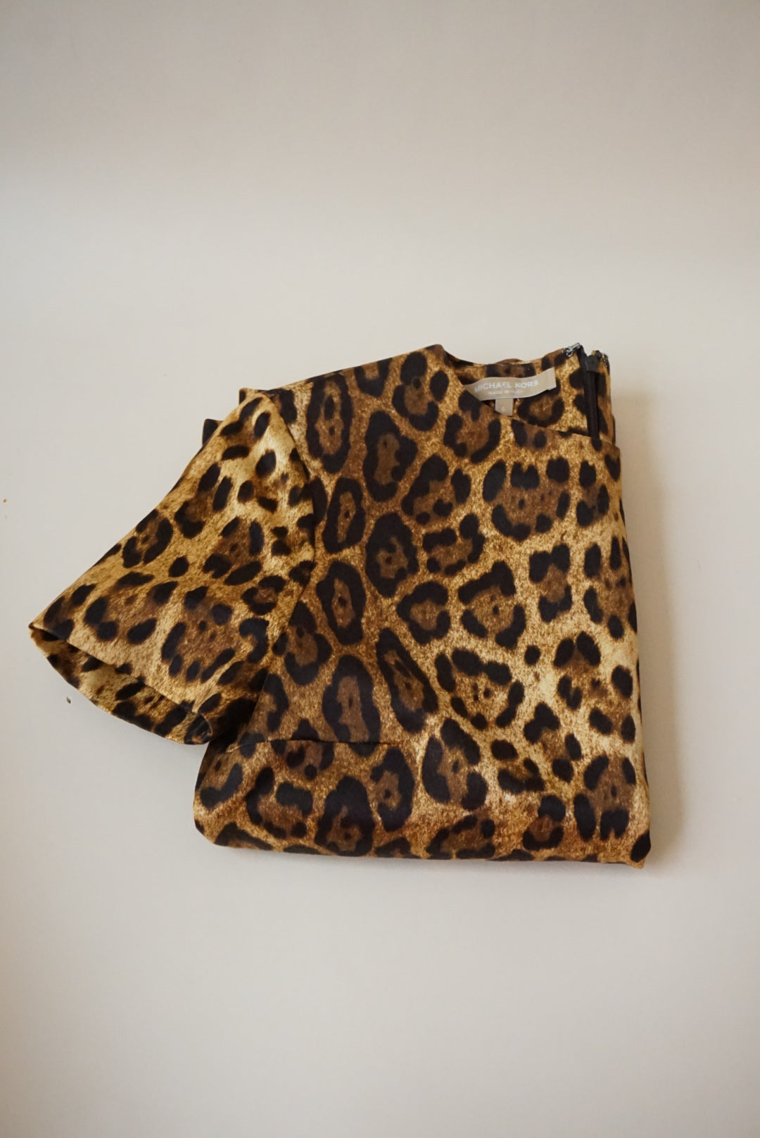 Michael Kors Collection Made in Italy Leopard Cheetah Print Blouse - Size 6