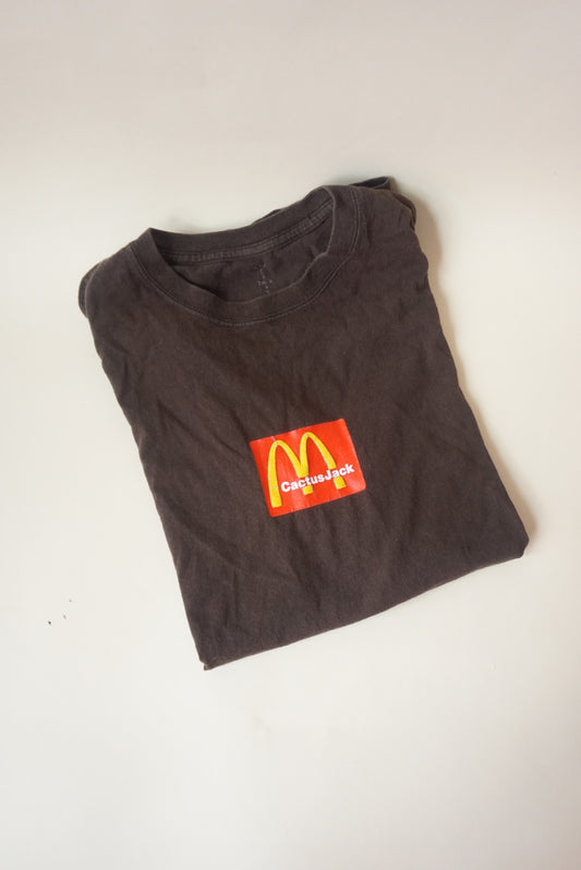 Travis Scott Cactus Jack x Mcdonalds Brown Tee - Size Large