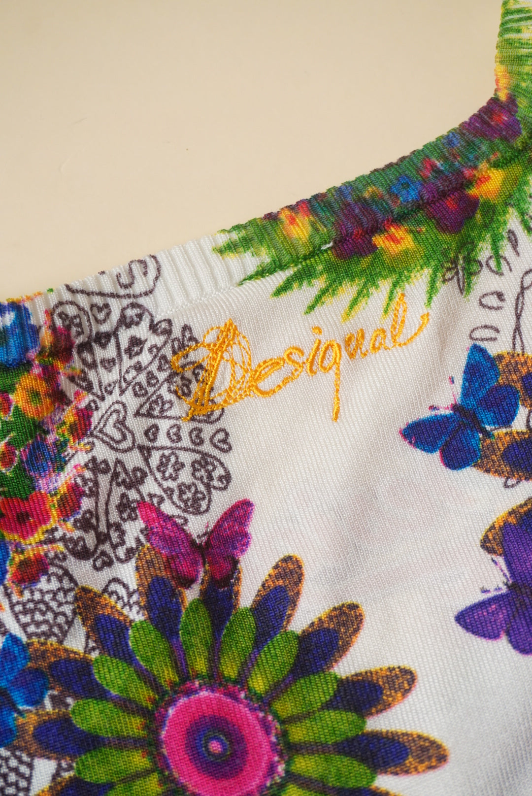 Desigual Belinda Vivid Floral Lightweight Knit Sweater