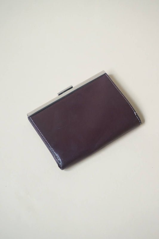 Ann Taylor Vintage Burgundy Leather Wallet