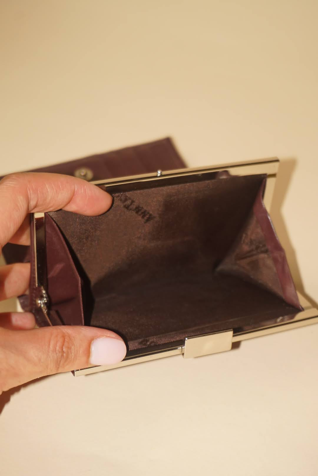 Ann Taylor Vintage Burgundy Leather Wallet