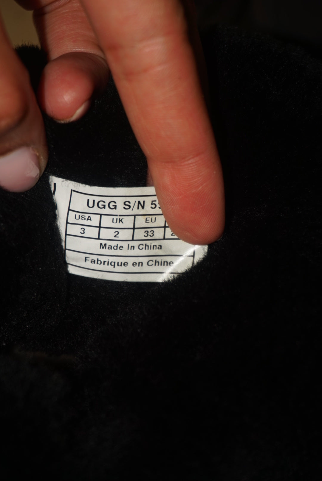 Ugg Girls Bailey Button II Boots - Size 3