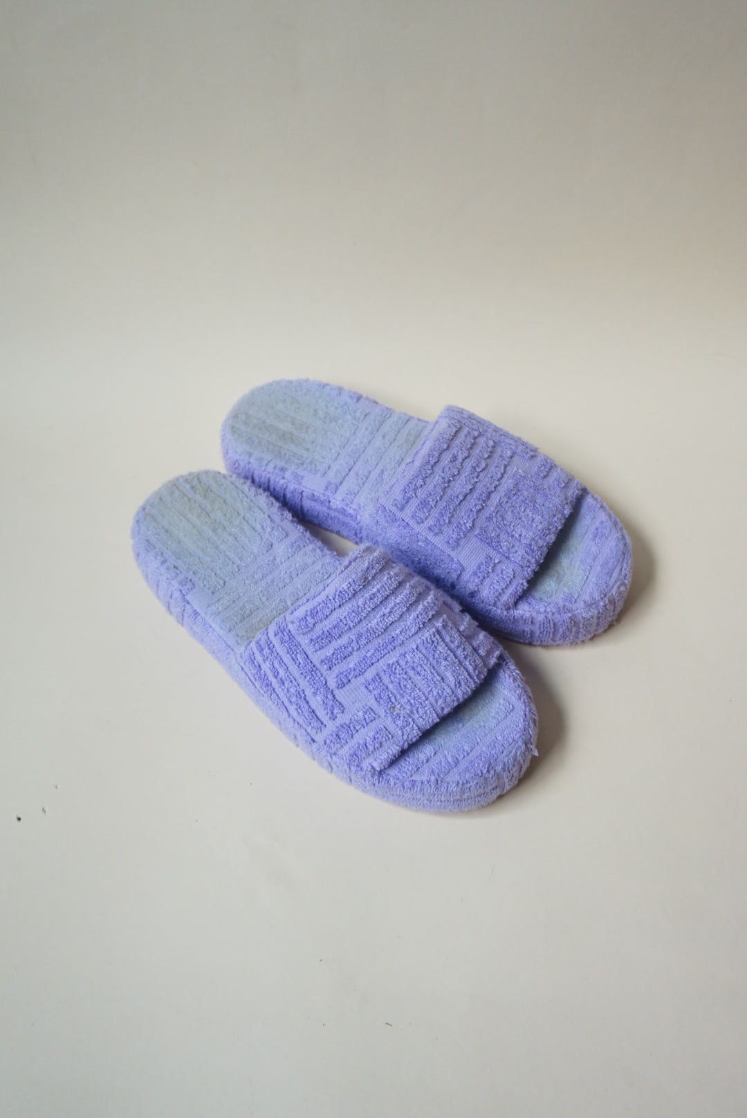 Bottega Veneta Lavender Terry Cloth Resort Sponge Slides - Size 37