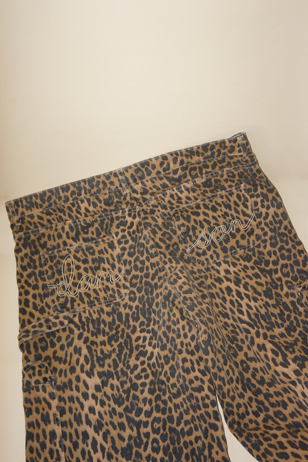 Damson Madder "Dion"  Cheetah Cargo Jeans - Size 20