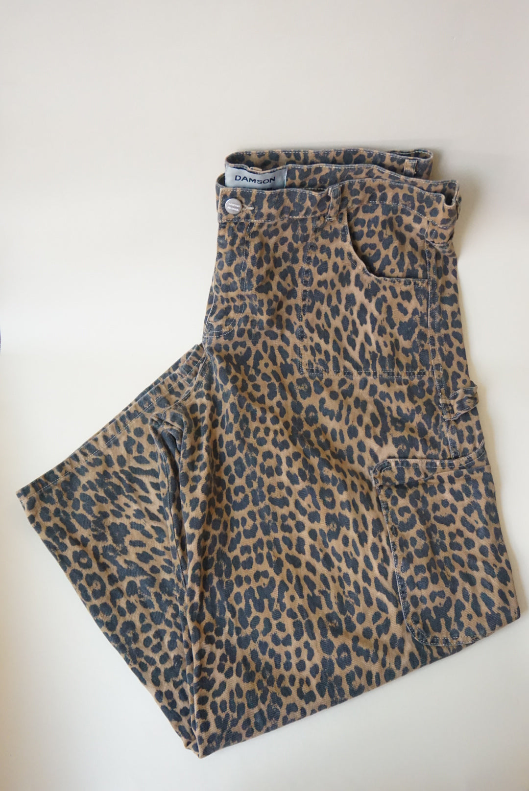 Damson Madder "Dion"  Cheetah Cargo Jeans - Size 20