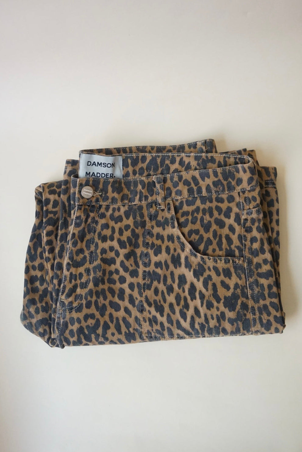 Damson Madder "Dion"  Cheetah Cargo Jeans - Size 20