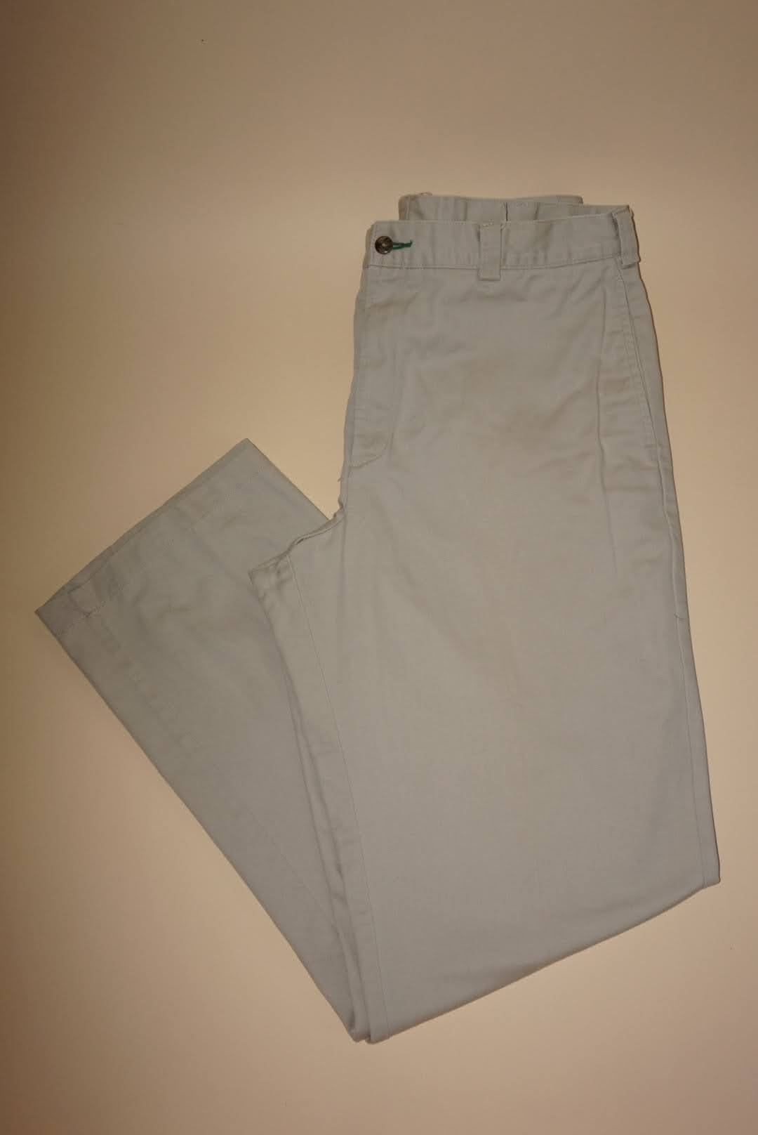 Vintage 90's Tommy Hilfiger Logo Men's Khaki Chino Trousers - Size 34 x 32