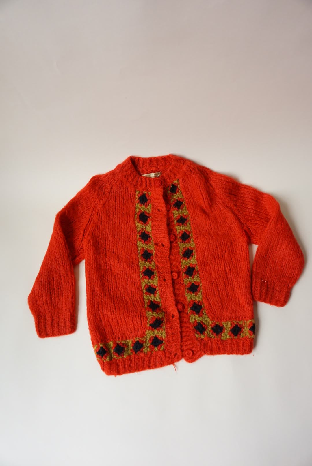 Vintage Red Hohair Sweater Made in Italy