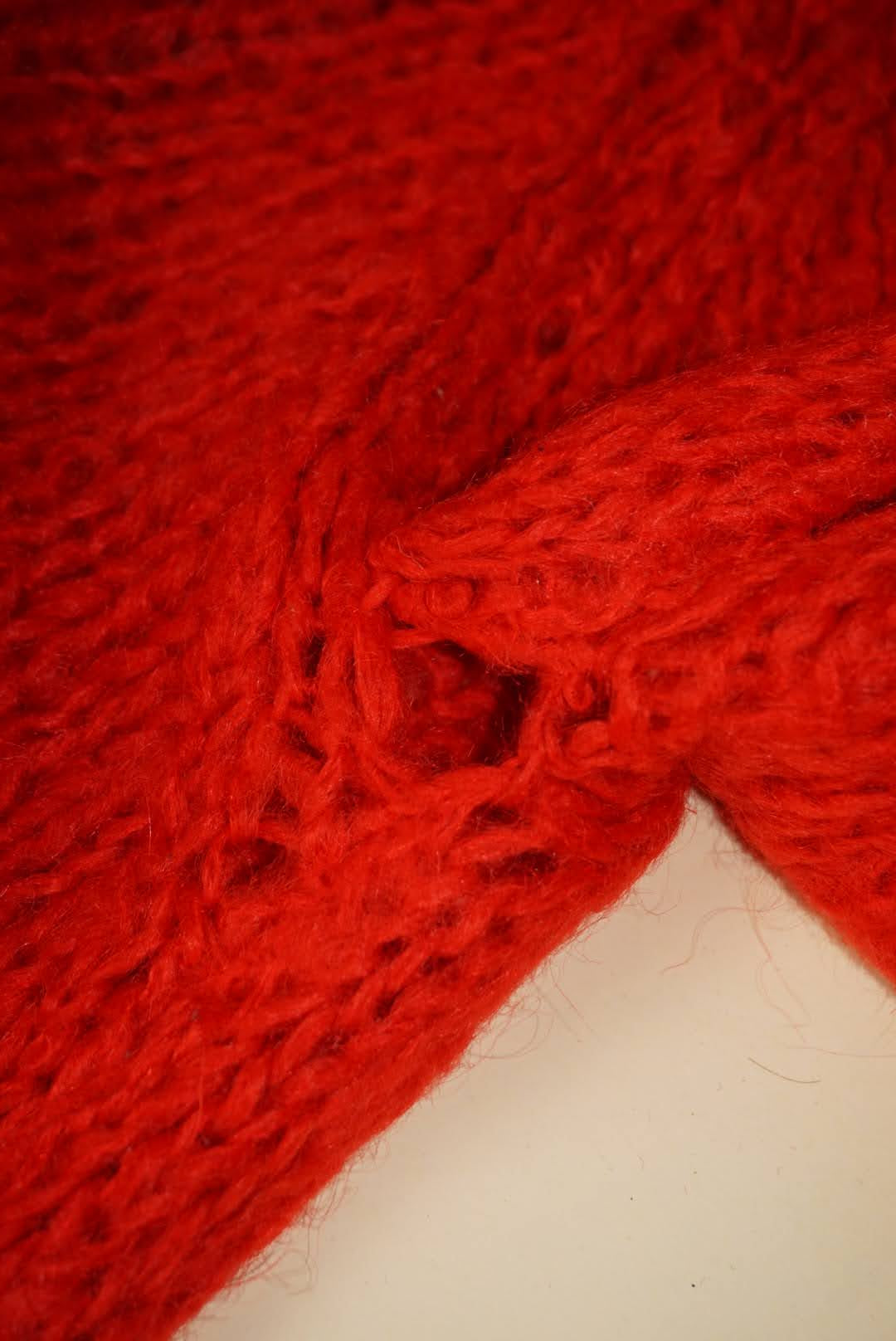 Vintage Red Hohair Sweater Made in Italy