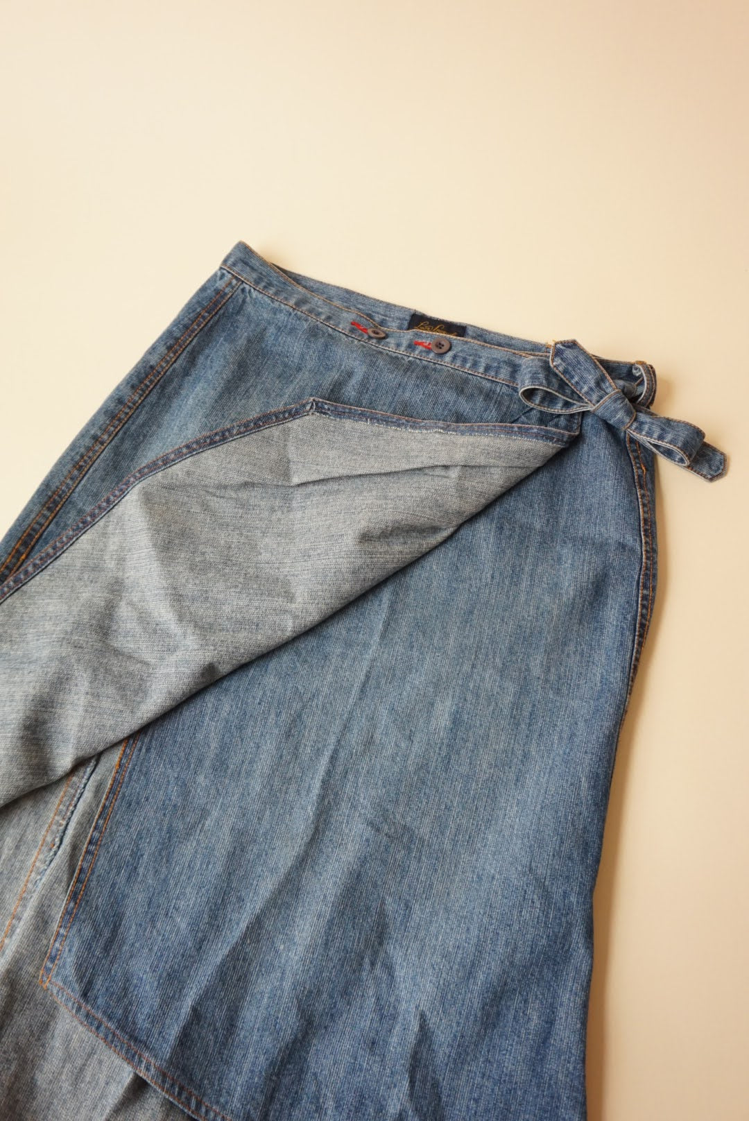 Luisa Spagnoli Denim Wrap Midi Skirt - Size 46