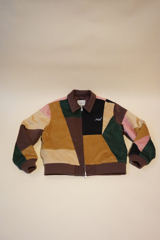 Kith Brisa Patchwork Suede Bomber Jacket - Size Medium