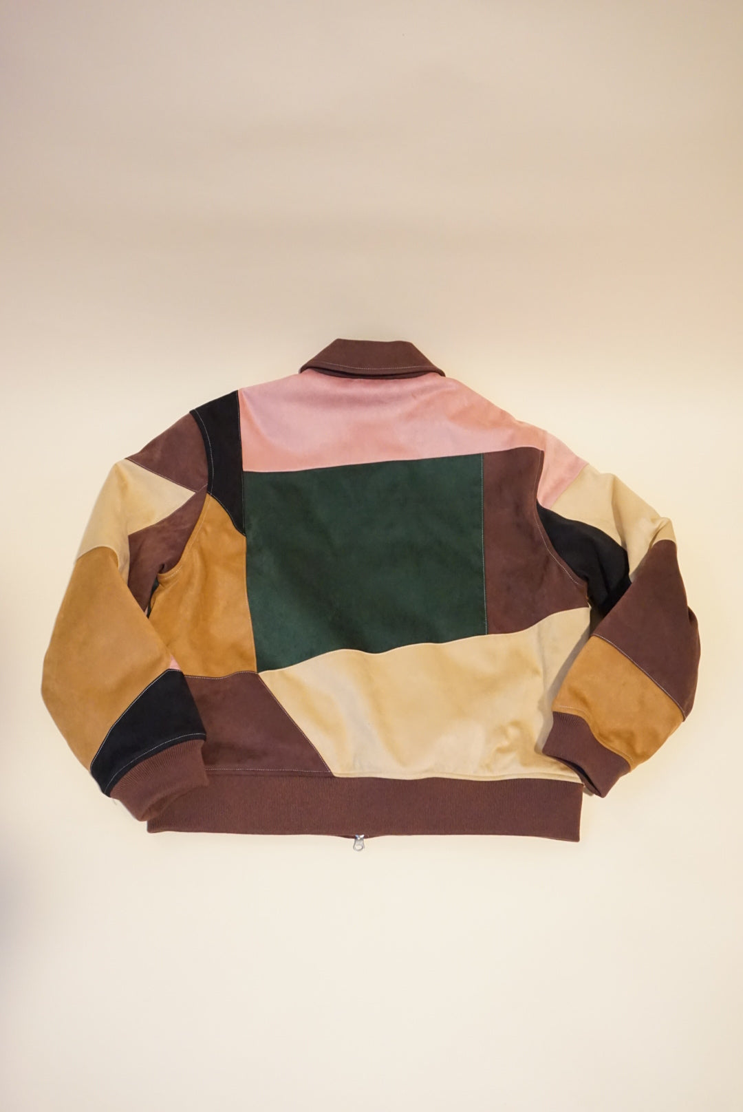 Kith Brisa Patchwork Suede Bomber Jacket - Size Medium
